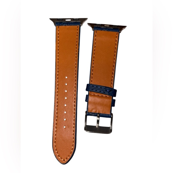 Fashion CC Leather Apple Watch Strap for 42/44/45/49mm